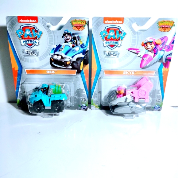 Nickelodeon Paw Patrol True Metal Dino Rescue Skye and Rex Toy Collectible New - Picture 3 of 10